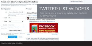 Twitter Lists widget