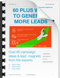 60 ways to generate more leads - ebook