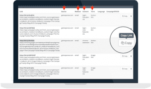 Let CampaignTRackly generate UTM codes and build tracking URLs for you