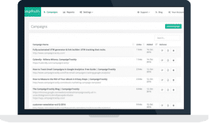 CampaignTrackly's top features include free custom and standard UTM tag automation, CSV exports, and campaign dashboards