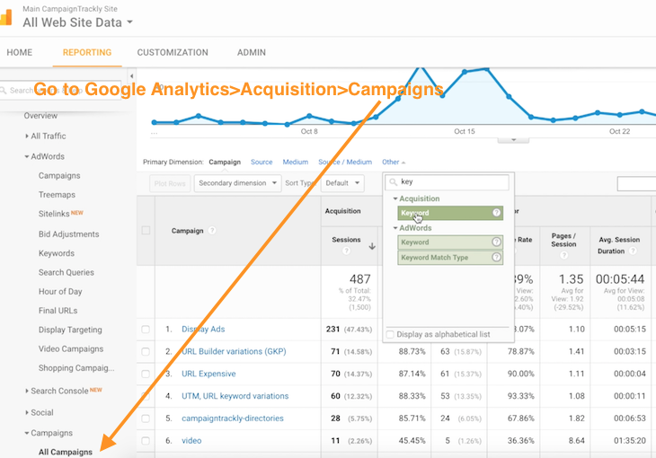 Check the traffic and conversions generated by your video in Google Analytics