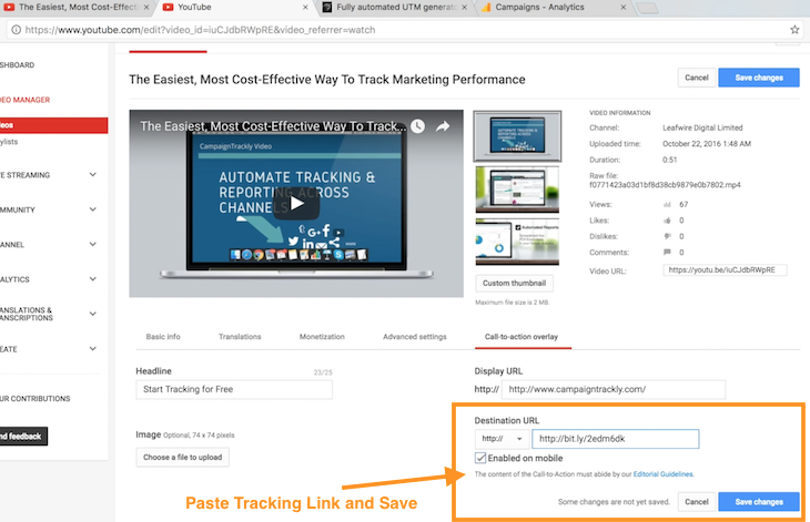 Track YouTube Videos in Google Analytics in 3 easy Steps | CampaignTrackly