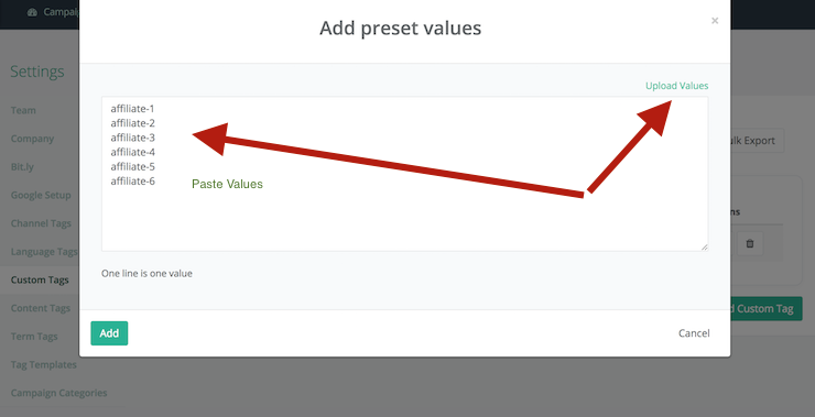 Create Custom Tag Sub Segments for Building Your Tagging Analytics LInks