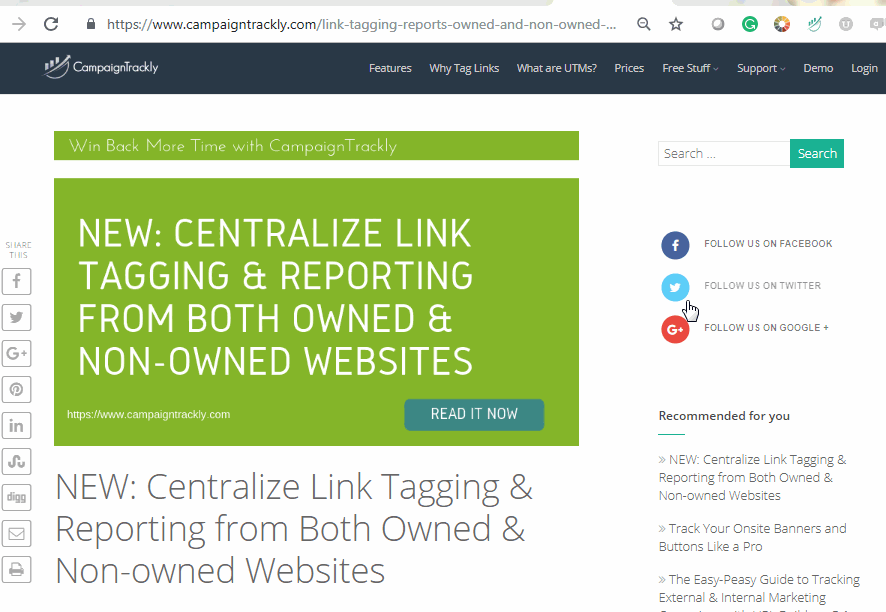 UTM Link Tag Builder, Automated Link Grabber. Try Now. CampaignTrackly