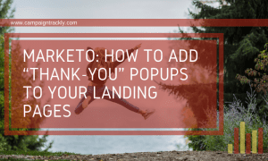 Marketo Landing Page Popup