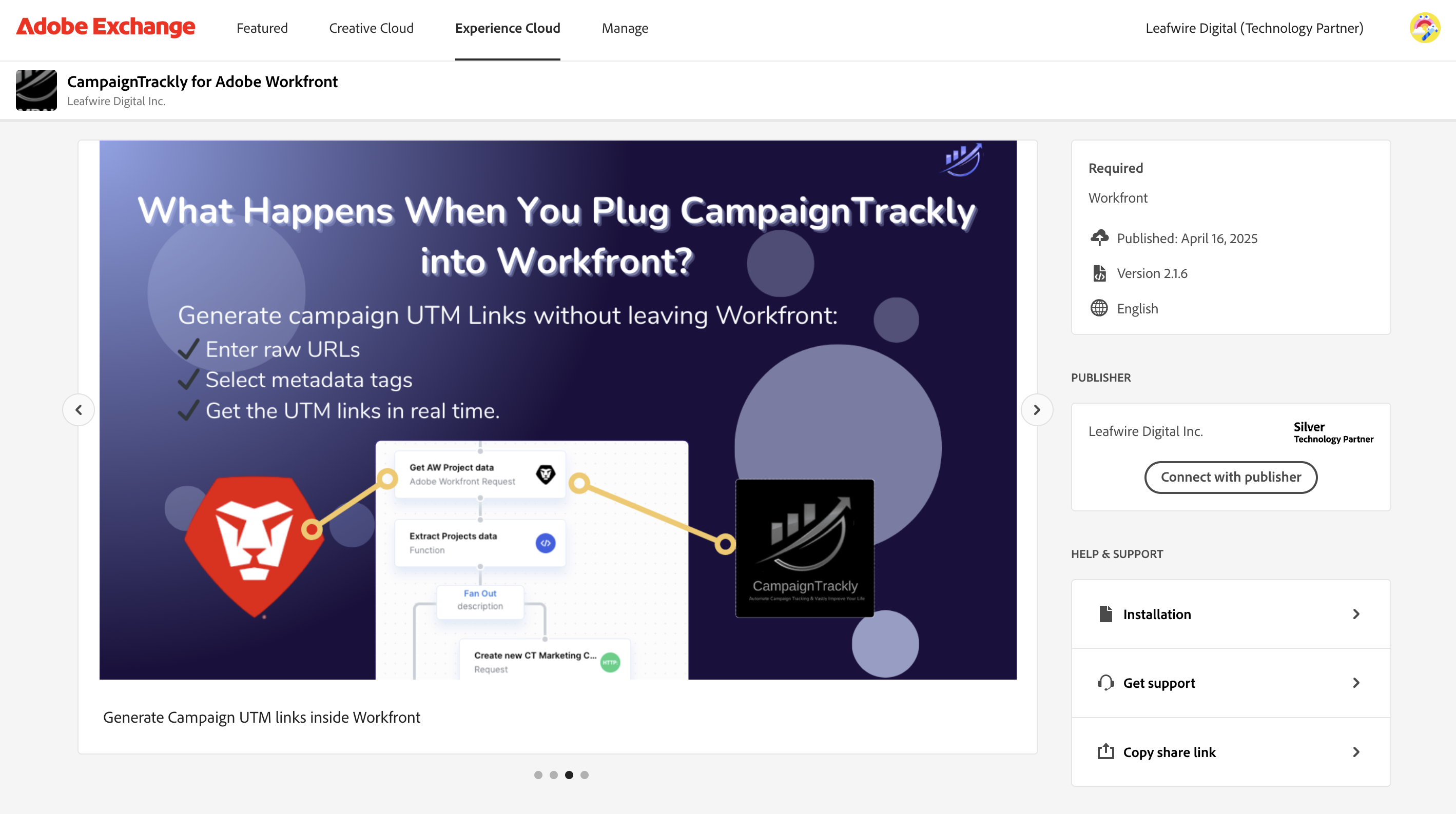 Workfront Integration with CampaignTrackly