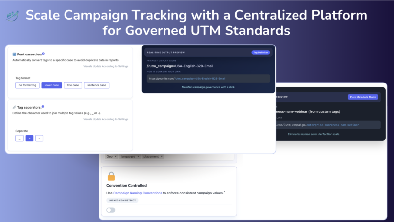 Scale Campaign Tracking with a Centralized Platform for Governed UTM Standards