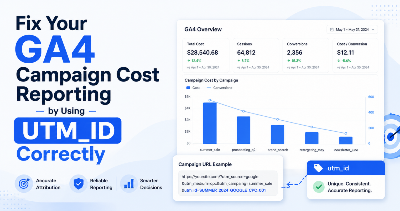 What is UTM ID and how to use it correctly for GA4 omnichannel campaign cost measurement