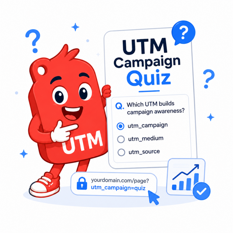 utm campaign quizz wuth certificate